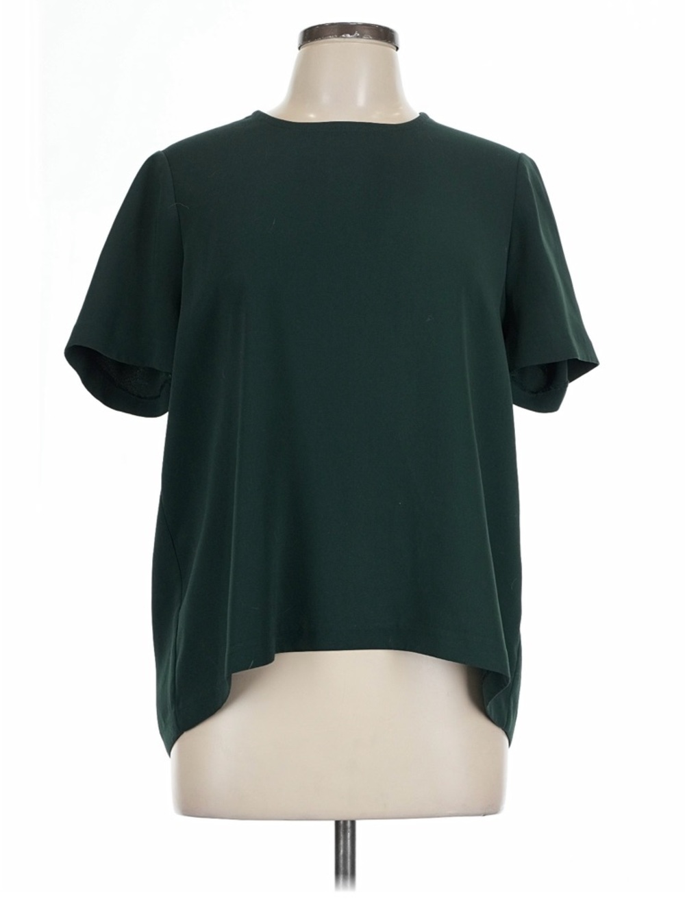 Madewell Forest Green Button Back Short Sleeve Tee - Size L